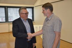 Stabsübergabe von Erwin Müller an Walter Bieri