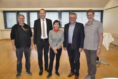Die Vertretung des Gemeinderates und der Präsident des GIV Bubendorf
