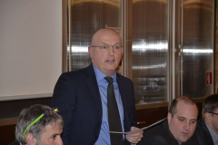 Simeon Sollberger während seiner letzten GV als Präsident